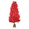4ft. Pre-Lit Fiber Optic Color Changing Red Poinsettia Artificial Christmas Tree